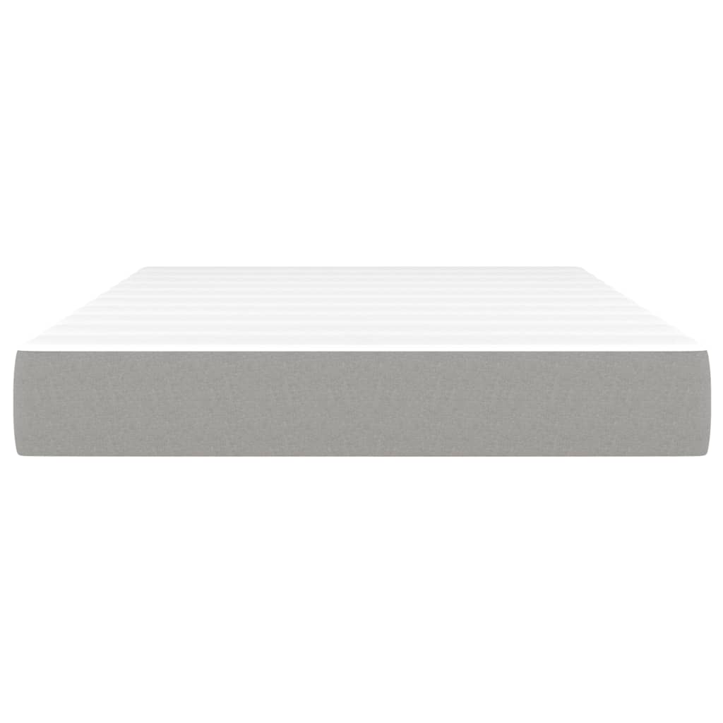 Matelas de lit à ressorts ensachés fermeté moyenne Gris clair 120x200x20 cm - XIOS