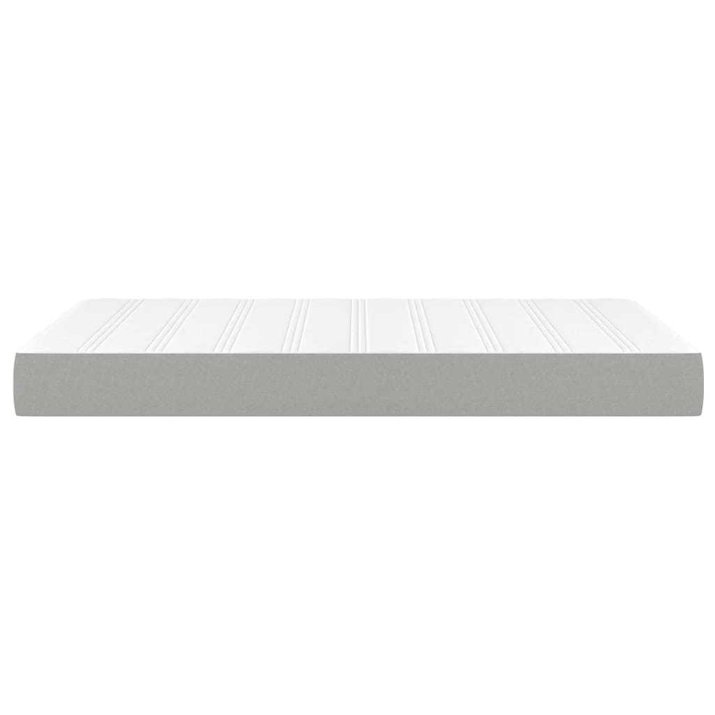 Matelas de lit à ressorts ensachés fermeté moyenne Gris clair 120x200x20 cm - XIOS