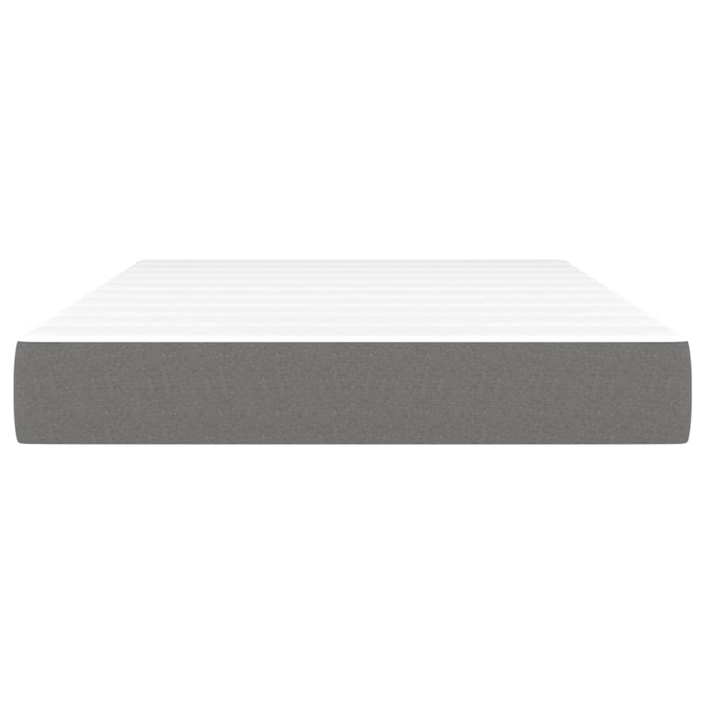 Matelas de lit à ressorts ensachés fermeté moyenne Gris foncé 120x200x20 cm - XIOS