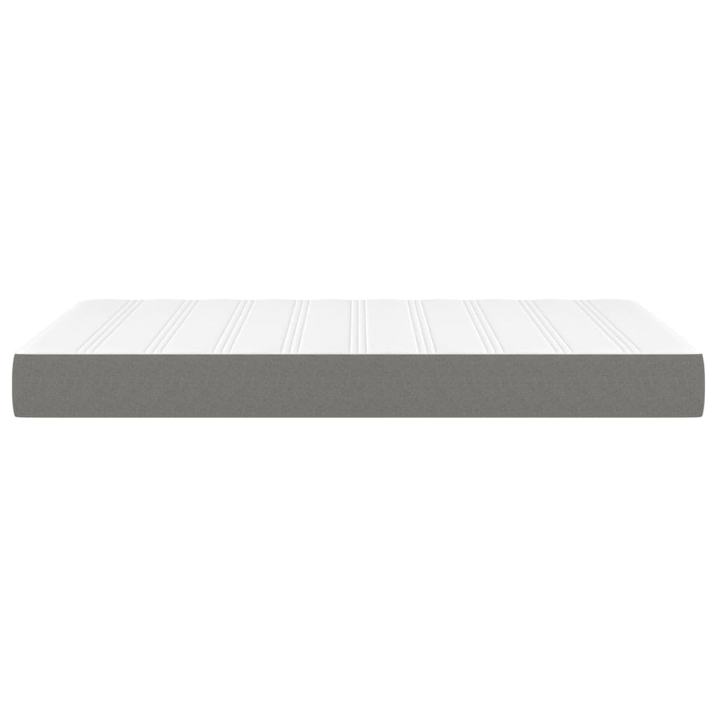 Matelas de lit à ressorts ensachés fermeté moyenne Gris foncé 120x200x20 cm - XIOS