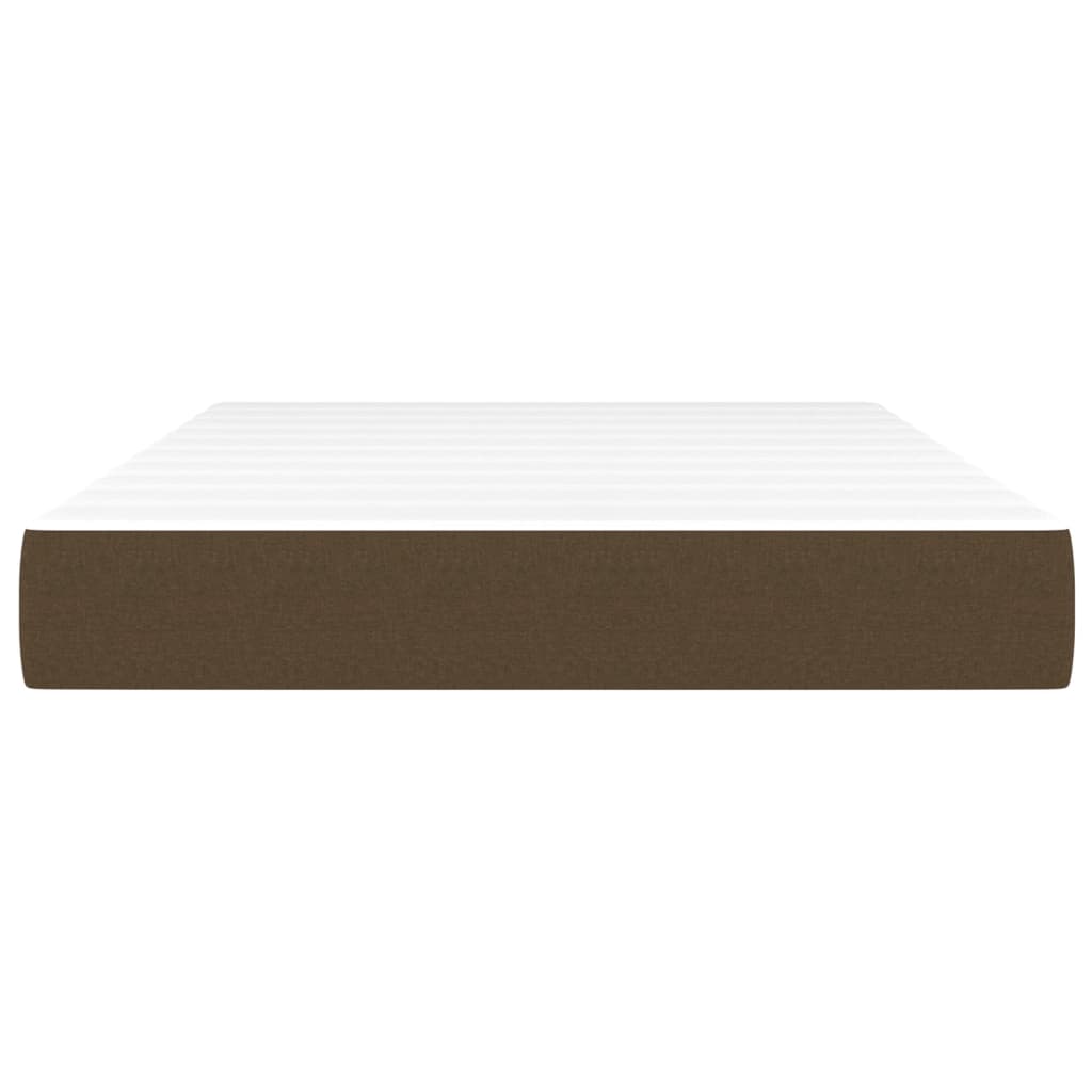 Matelas de lit à ressorts ensachés fermeté moyenne Marron foncé 120x200x20 cm - XIOS