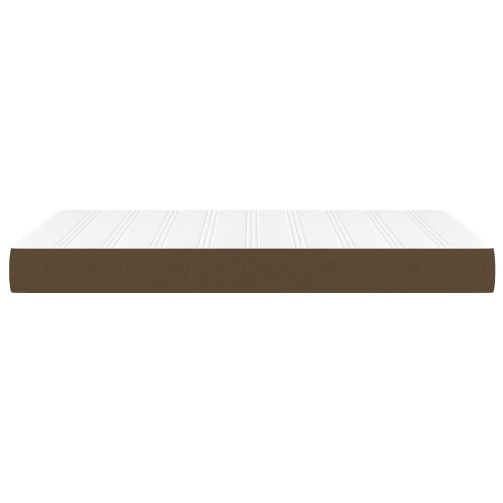 Matelas de lit à ressorts ensachés fermeté moyenne Marron foncé 120x200x20 cm - XIOS