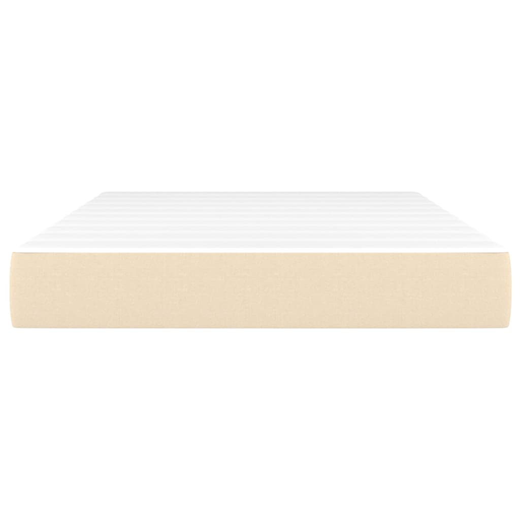 Matelas de lit à ressorts ensachés fermeté moyenne Crème 120x200x20 cm Tissu - XIOS
