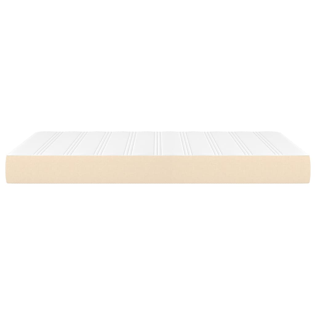 Matelas de lit à ressorts ensachés fermeté moyenne Crème 120x200x20 cm Tissu - XIOS