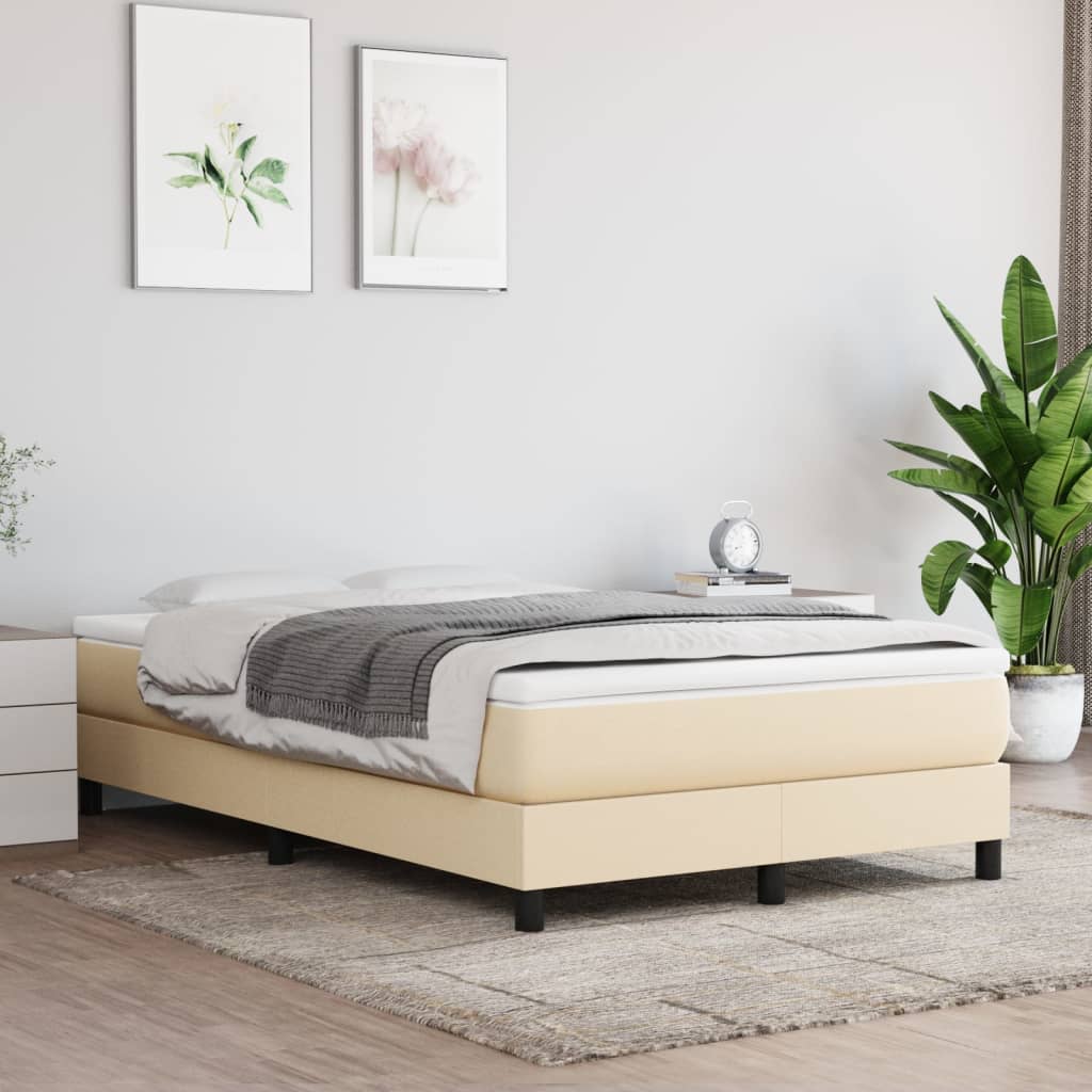 Matelas de lit à ressorts ensachés fermeté moyenne Crème 120x200x20 cm Tissu - XIOS
