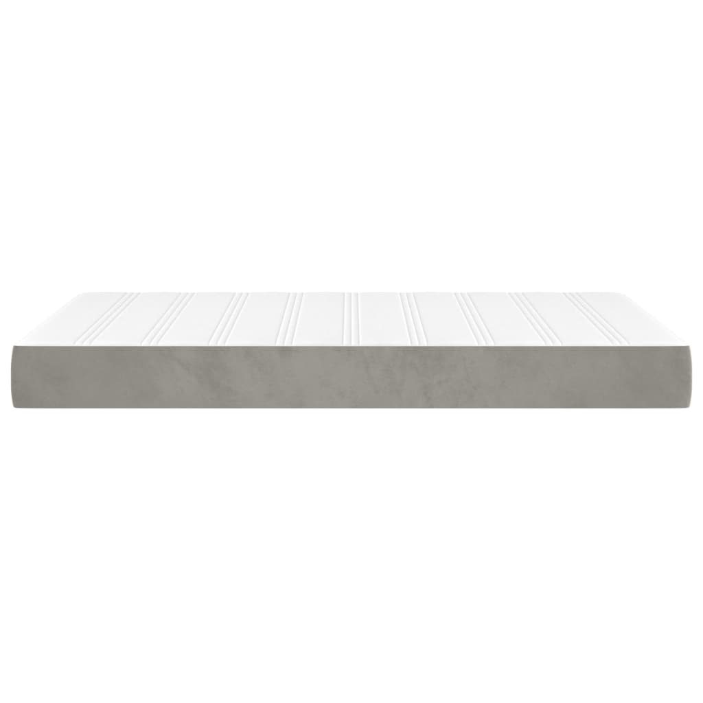 Matelas de lit à ressorts ensachés fermeté moyenne Gris clair 120x200x20 cm - XIOS