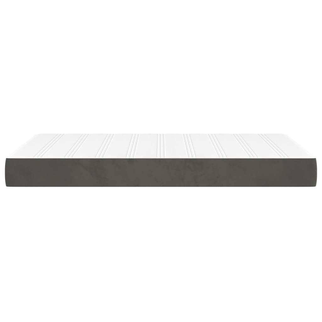 Matelas de lit à ressorts ensachés fermeté moyenne Gris foncé 120x200x20 cm - XIOS