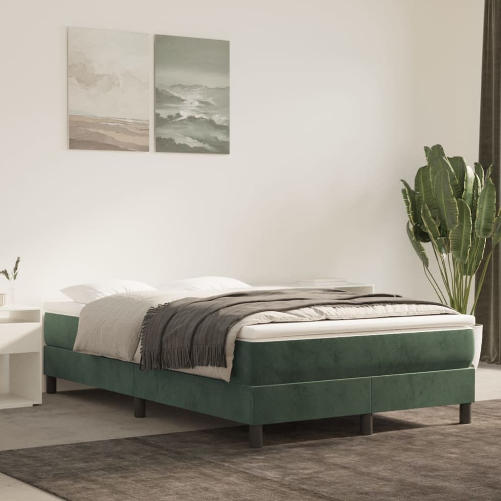Matelas de lit à ressorts ensachés fermeté moyenne Vert foncé 120x200x20 cm - XIOS