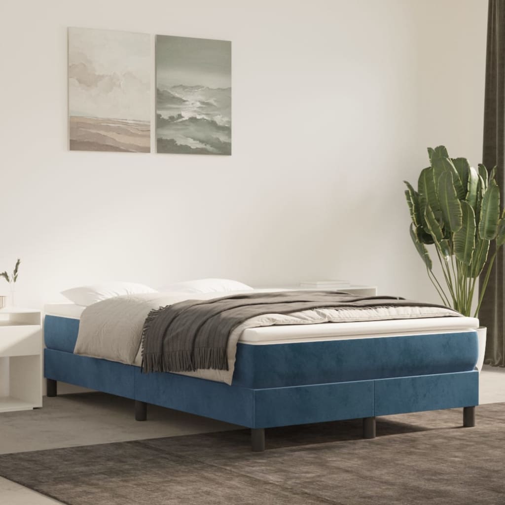 Matelas de lit à ressorts ensachés fermeté moyenne Bleu foncé 120x200x20 cm - XIOS