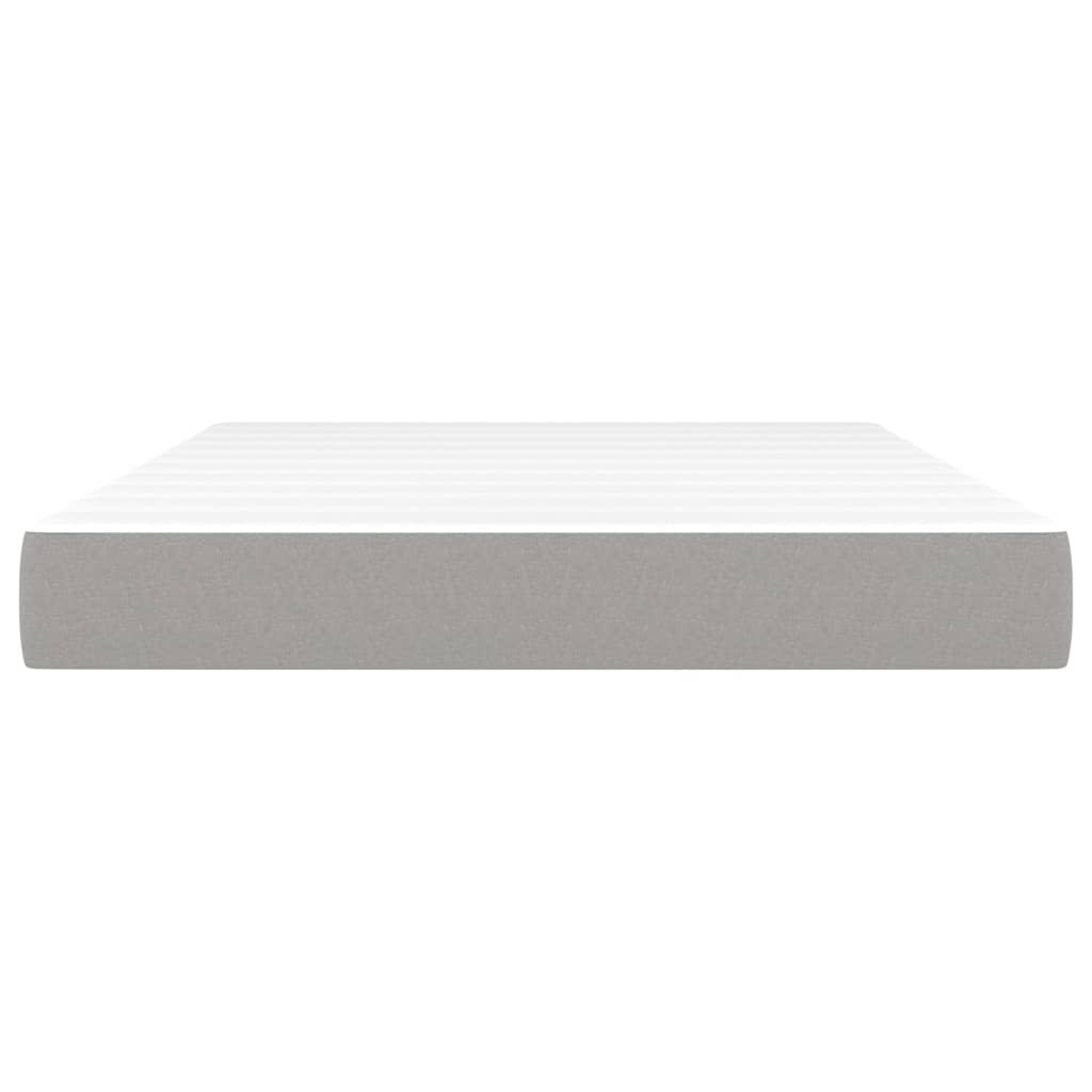 Matelas de lit à ressorts ensachés fermeté moyenne Gris clair 140x190x20 cm - XIOS