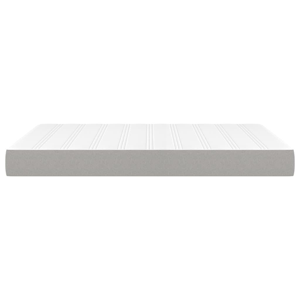 Matelas de lit à ressorts ensachés fermeté moyenne Gris clair 140x190x20 cm - XIOS