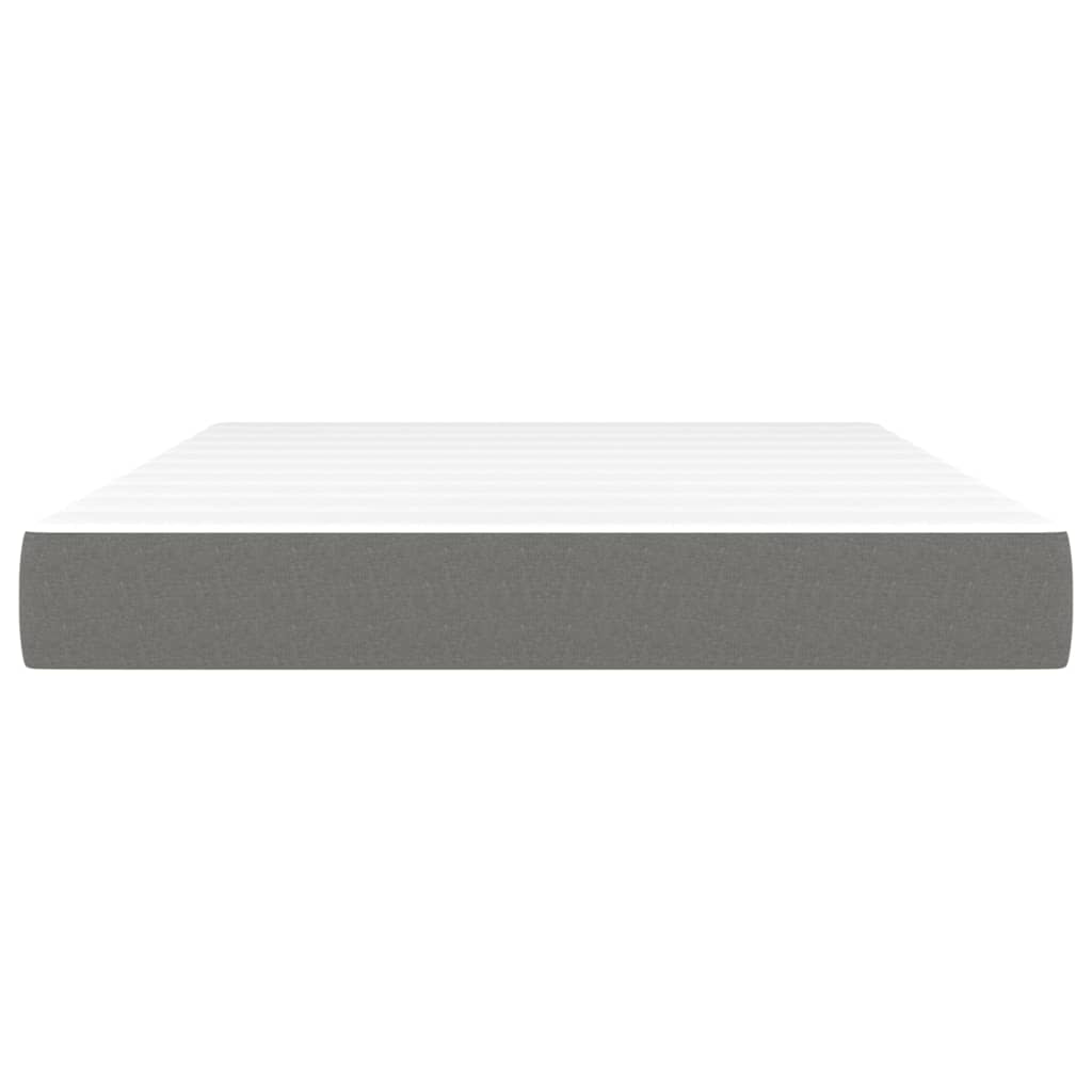 Matelas de lit à ressorts ensachés fermeté moyenne Gris foncé 140x190x20 cm - XIOS