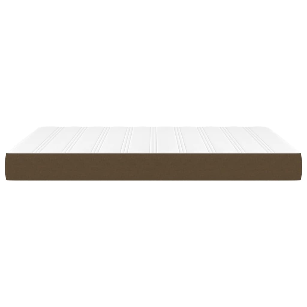 Matelas de lit à ressorts ensachés fermeté moyenne Marron foncé 140x190x20 cm - XIOS