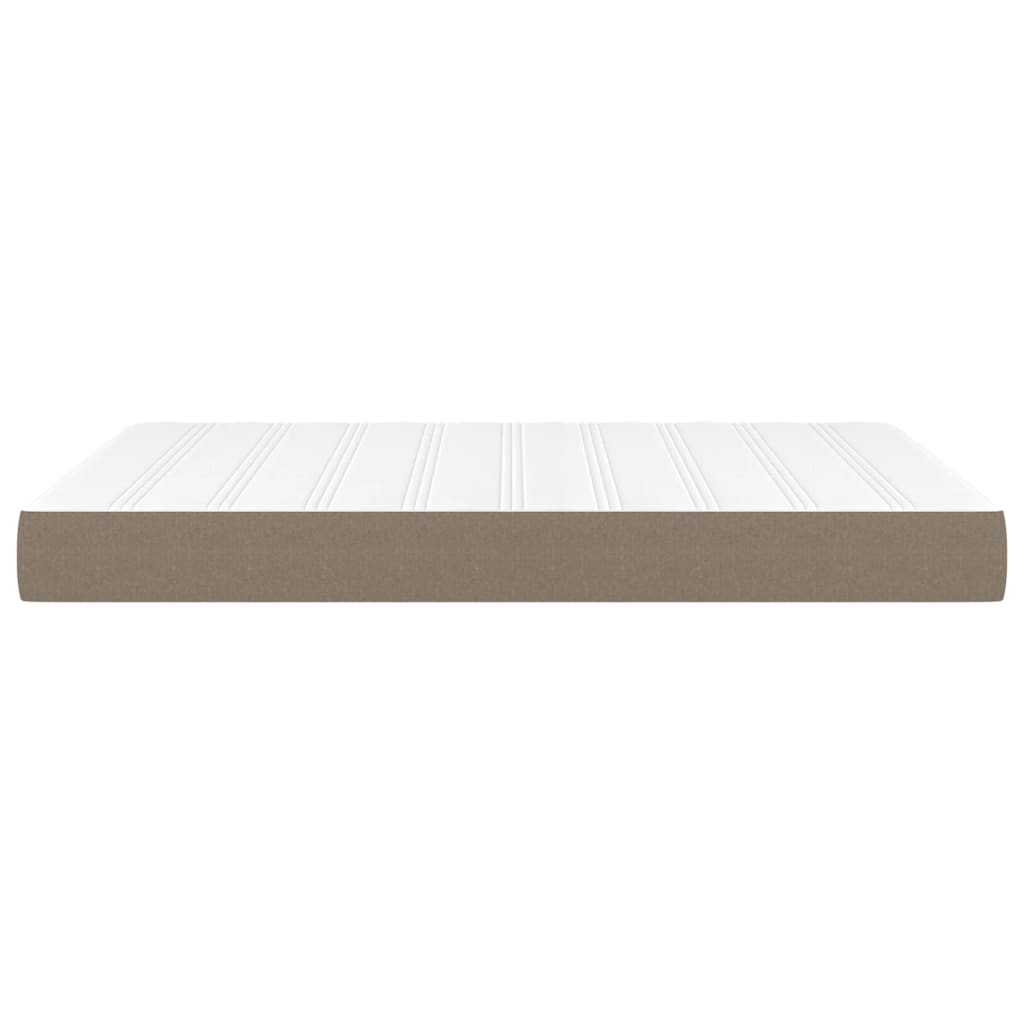 Matelas de lit à ressorts ensachés fermeté moyenne Taupe 140x190x20 cm Tissu - XIOS