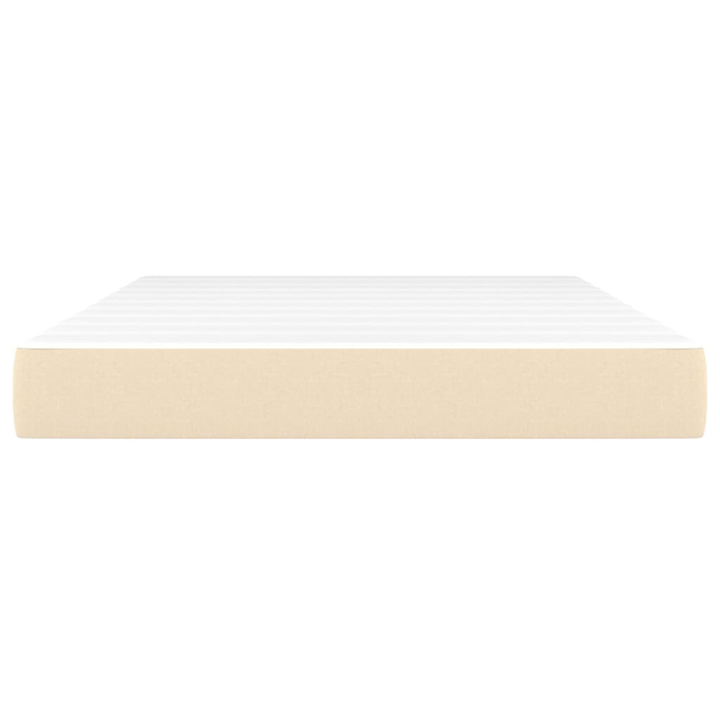 Matelas de lit à ressorts ensachés fermeté moyenne Crème 140x190x20 cm Tissu - XIOS
