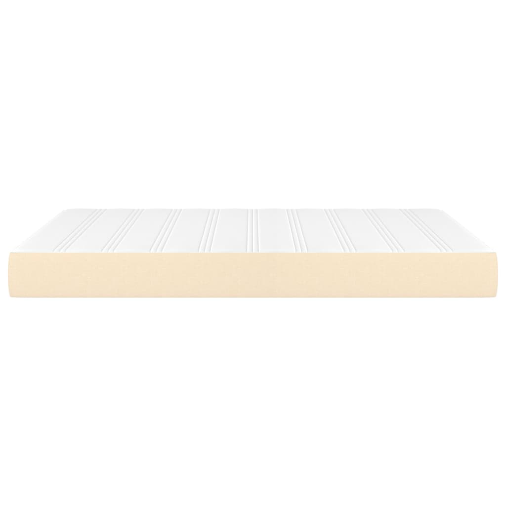 Matelas de lit à ressorts ensachés fermeté moyenne Crème 140x190x20 cm Tissu - XIOS