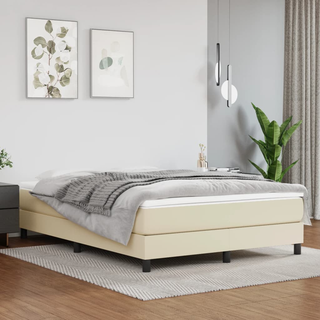 Matelas de lit à ressorts ensachés fermeté moyenne Crème 140x190x20 cm - XIOS