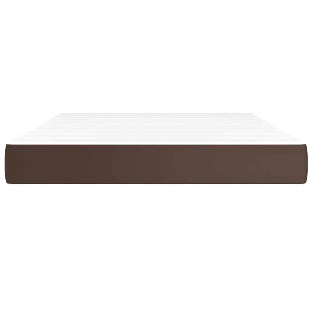 Matelas de lit à ressorts ensachés fermeté moyenne Marron 140x190x20 cm - XIOS