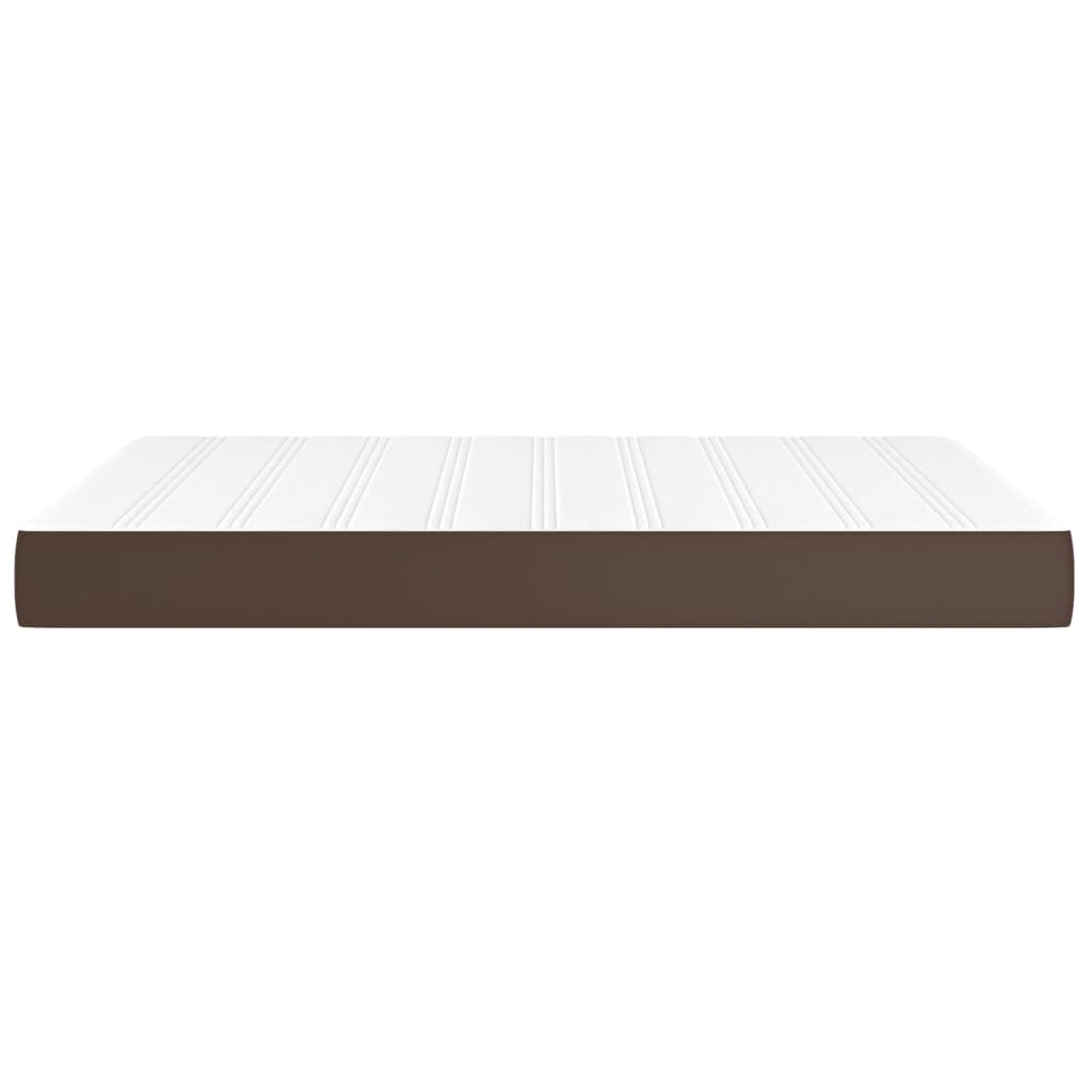 Matelas de lit à ressorts ensachés fermeté moyenne Marron 140x190x20 cm - XIOS