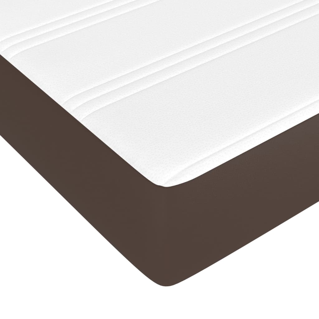 Matelas de lit à ressorts ensachés fermeté moyenne Marron 140x190x20 cm - XIOS