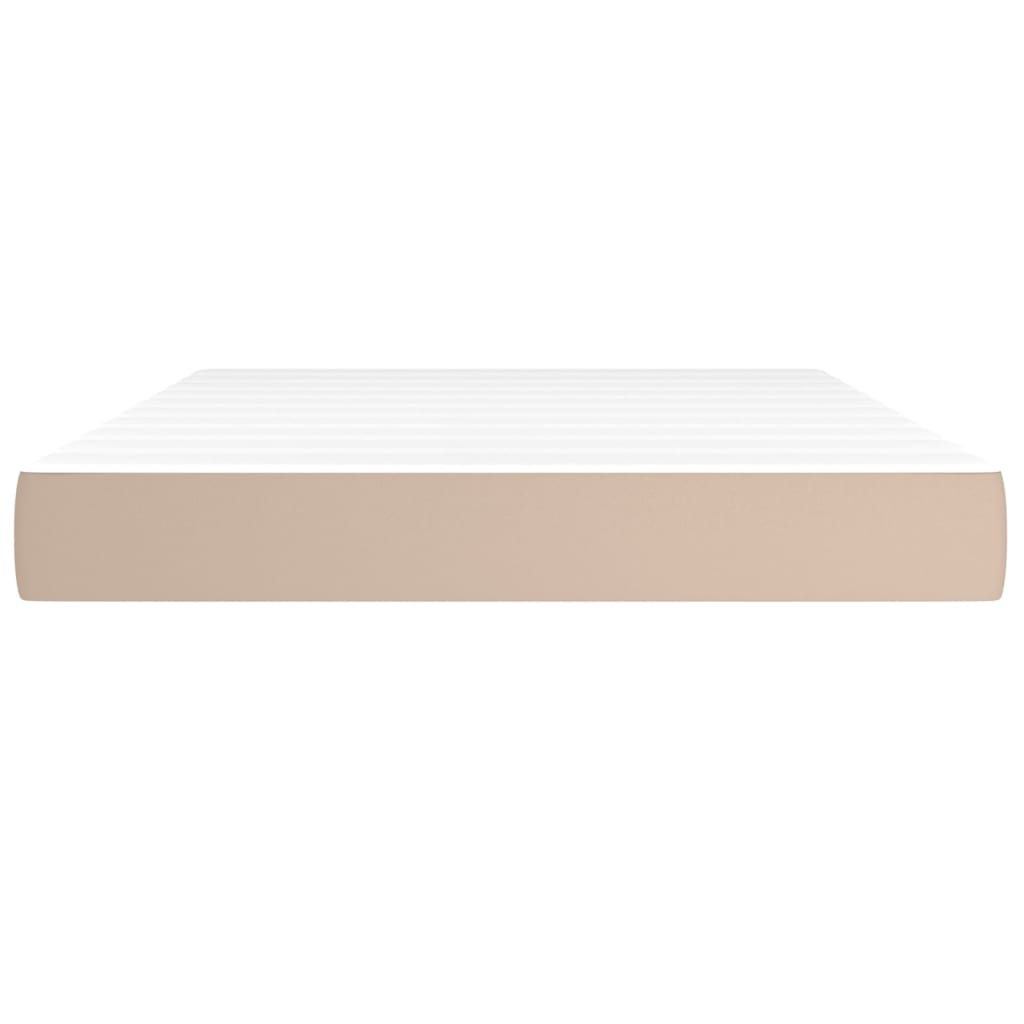 Matelas de lit à ressorts ensachés fermeté moyenne Cappuccino 140x190x20 cm - XIOS