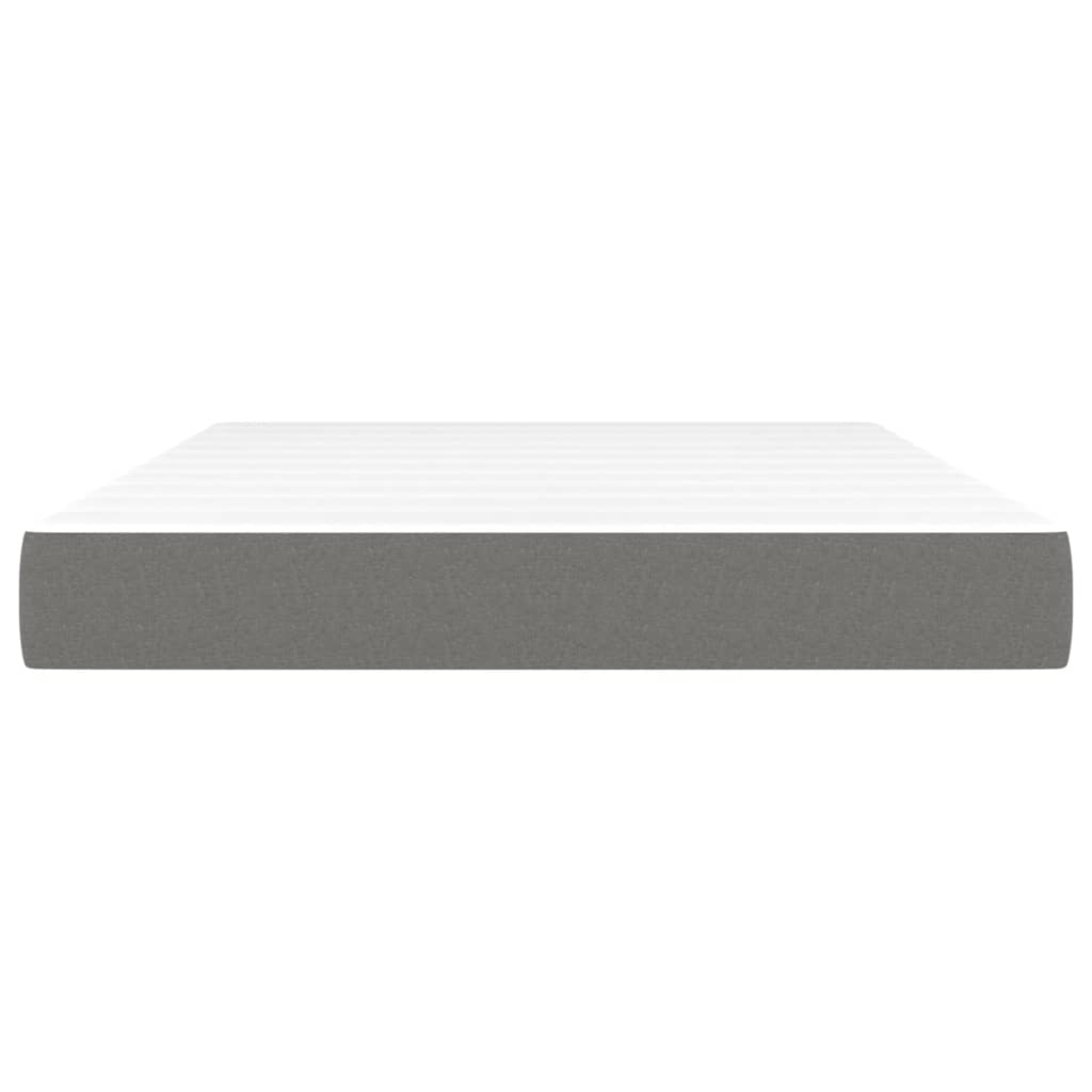Matelas de lit à ressorts ensachés fermeté moyenne Gris foncé 140x200x20 cm - XIOS