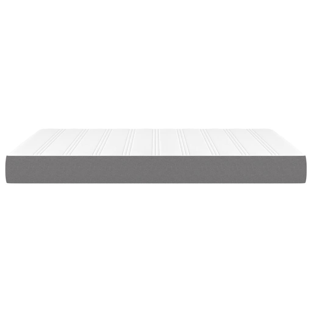 Matelas de lit à ressorts ensachés fermeté moyenne Gris foncé 140x200x20 cm - XIOS