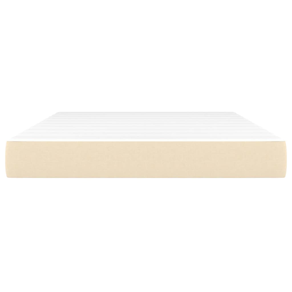 Matelas de lit à ressorts ensachés fermeté moyenne Crème 140x200x20 cm Tissu - XIOS