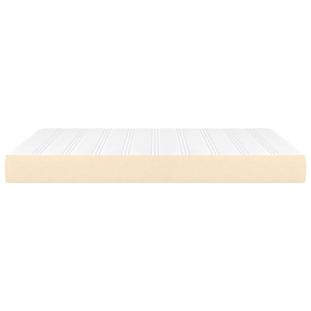 Matelas de lit à ressorts ensachés fermeté moyenne Crème 140x200x20 cm Tissu - XIOS