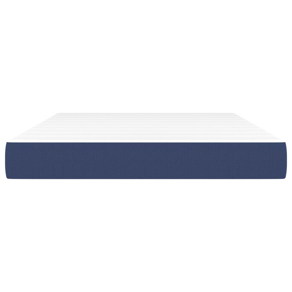 Matelas de lit à ressorts ensachés fermeté moyenne Bleu 140x200x20 cm Tissu - XIOS
