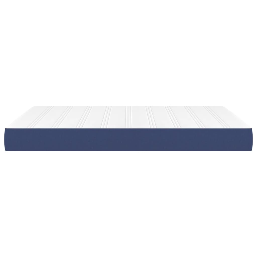 Matelas de lit à ressorts ensachés fermeté moyenne Bleu 140x200x20 cm Tissu - XIOS