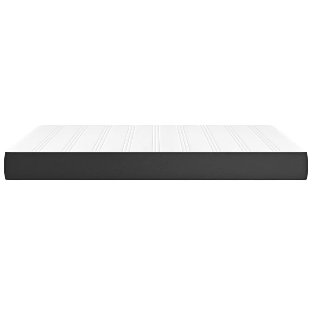 Matelas de lit à ressorts ensachés fermeté moyenne Noir 140x200x20cm Similicuir - XIOS