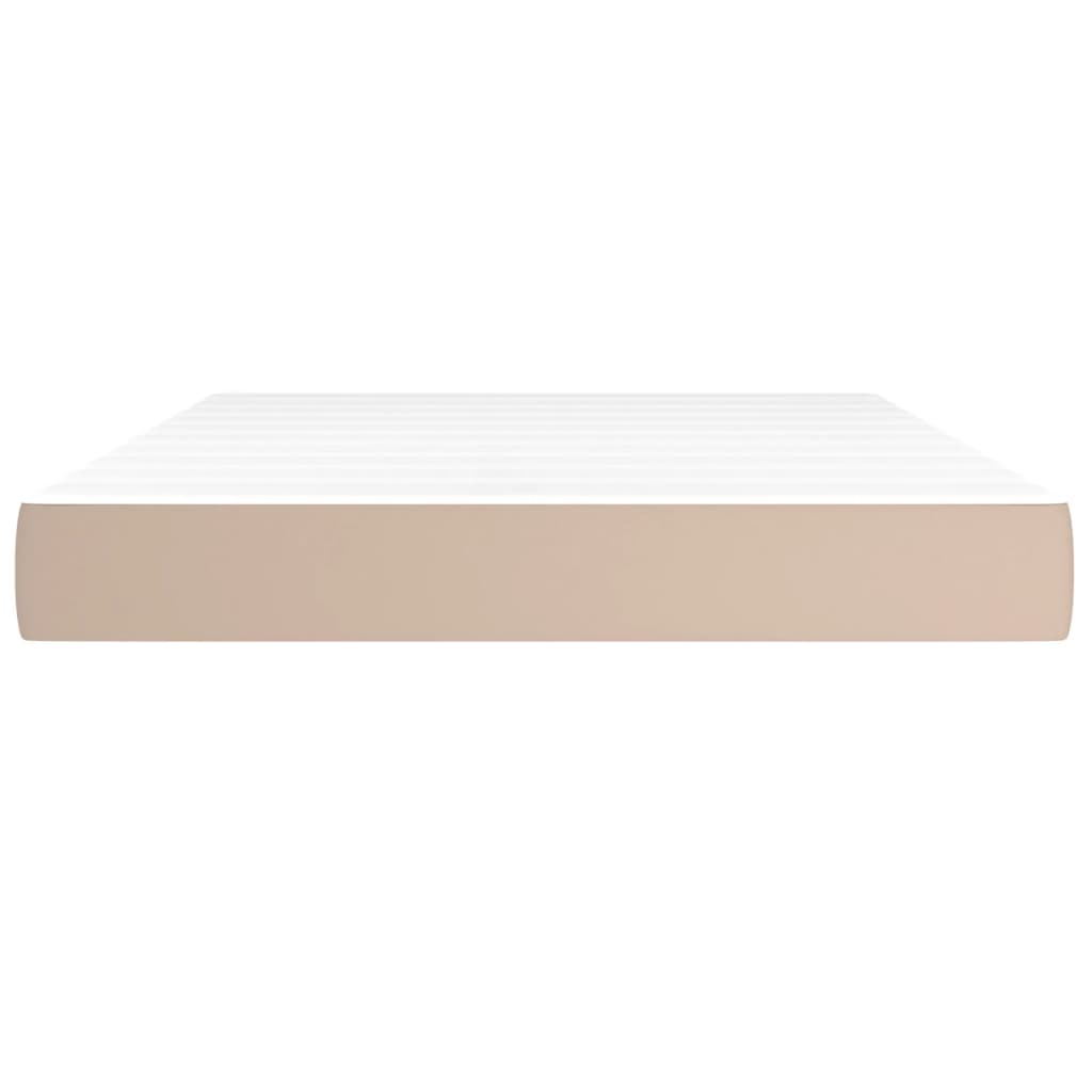 Matelas de lit à ressorts ensachés fermeté moyenne Cappuccino 140x200x20 cm - XIOS