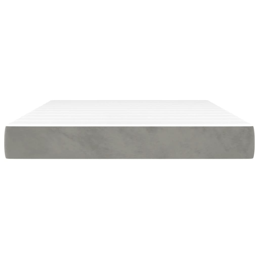 Matelas de lit à ressorts ensachés Gris clair 140x200x20 cm - XIOS