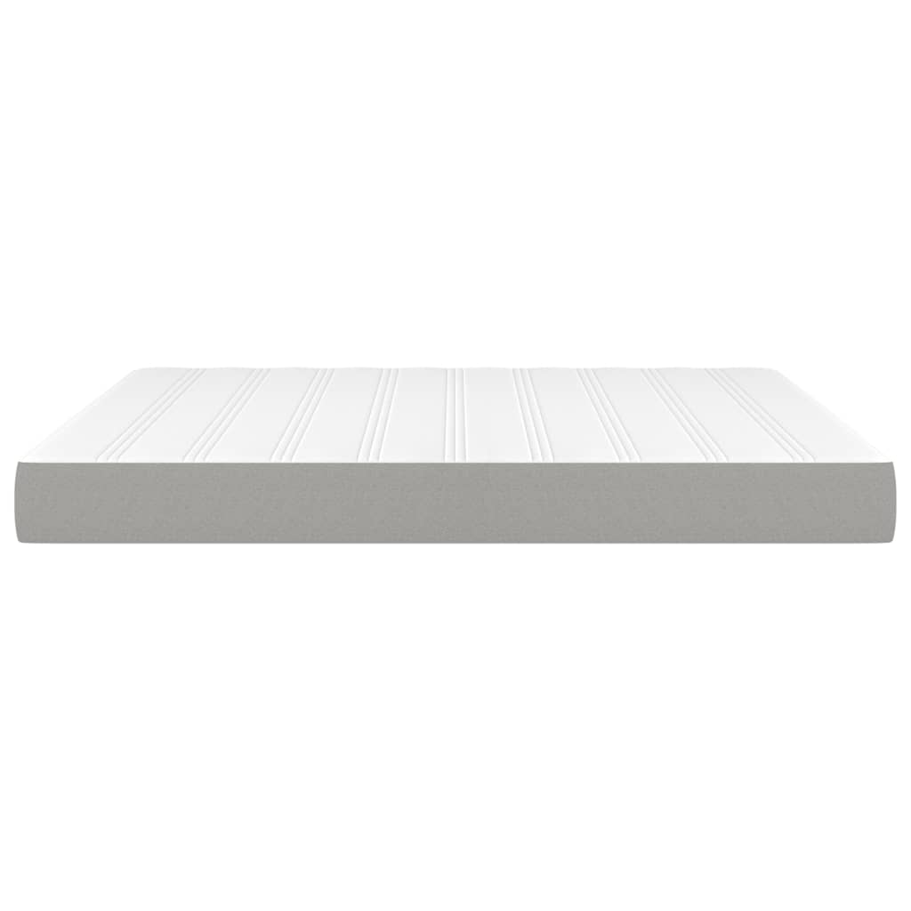 Matelas de lit à ressorts ensachés fermeté moyenne Gris clair 160x200x20 cm - XIOS