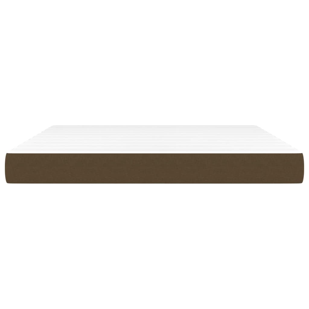 Matelas de lit à ressorts ensachés fermeté moyenne Marron foncé 160x200x20 cm - XIOS