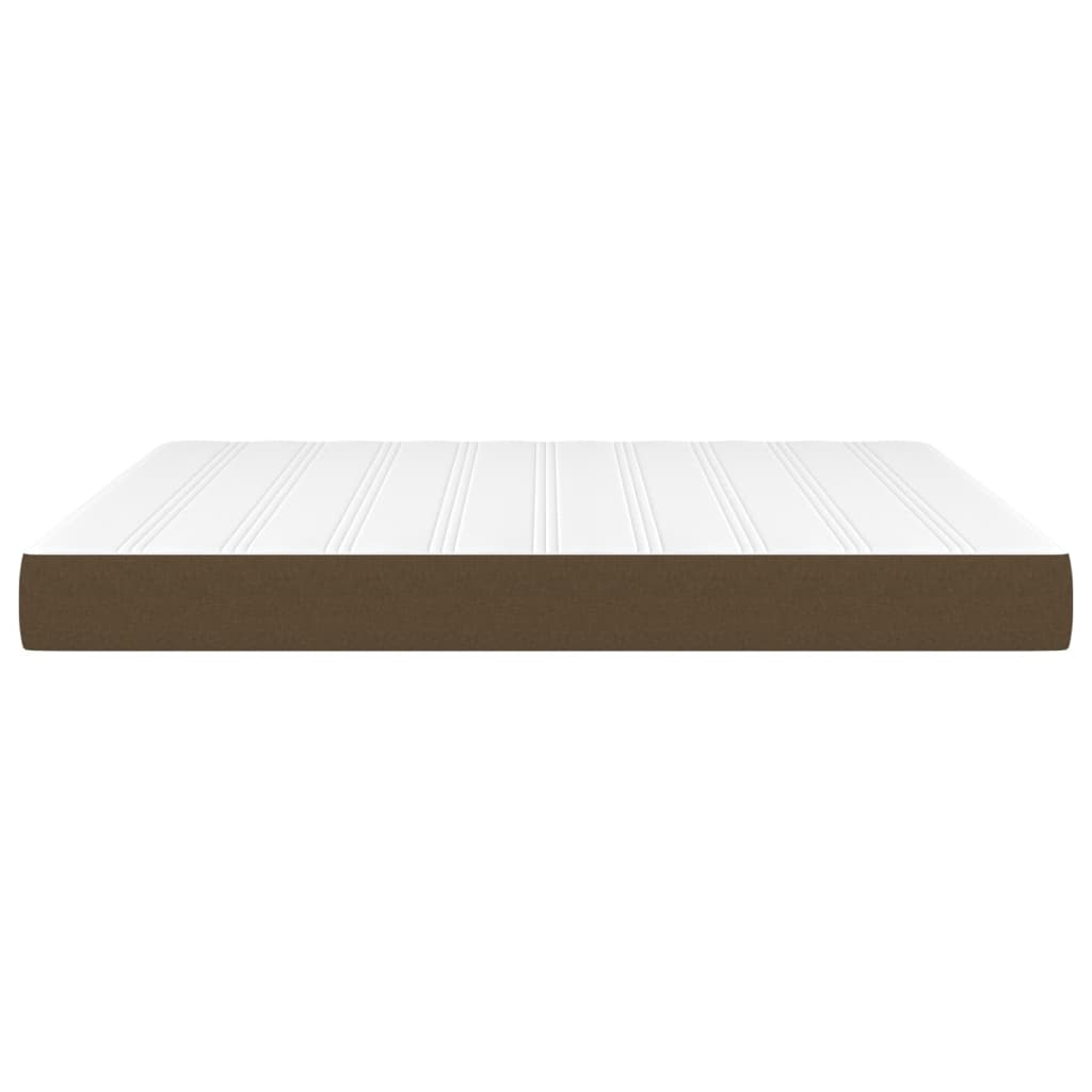 Matelas de lit à ressorts ensachés fermeté moyenne Marron foncé 160x200x20 cm - XIOS