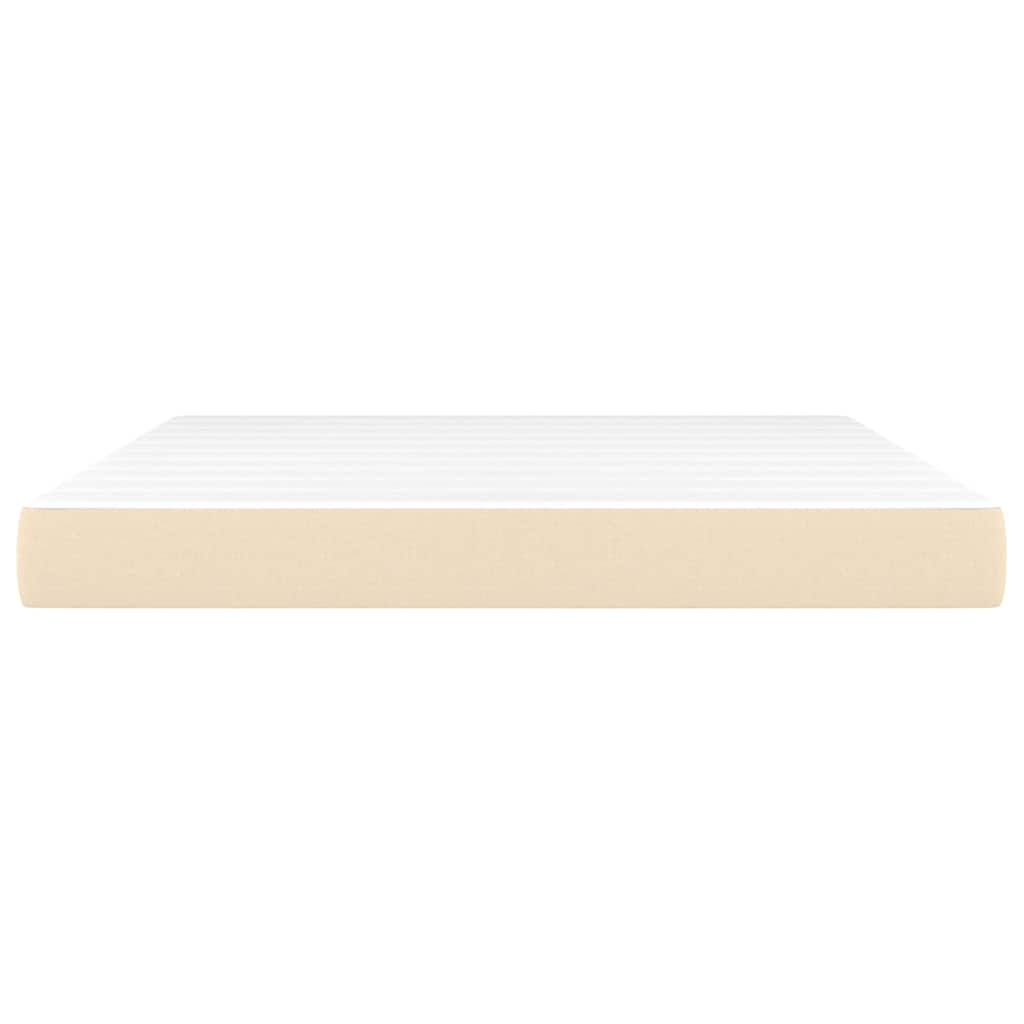 Matelas à ressorts ensachés mi-ferme Crème 160x200x20 cm