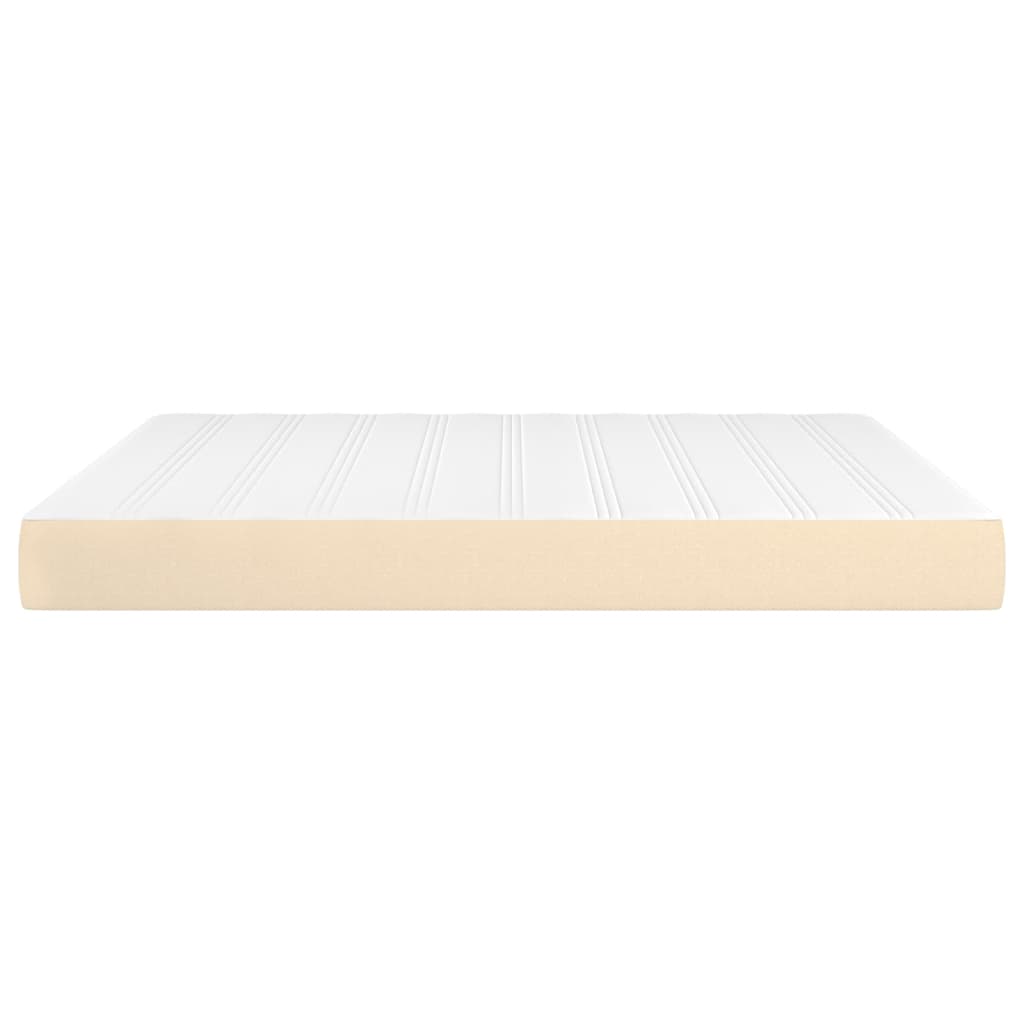 Matelas de lit à ressorts ensachés fermeté moyenne Crème 160x200x20 cm Tissu - XIOS