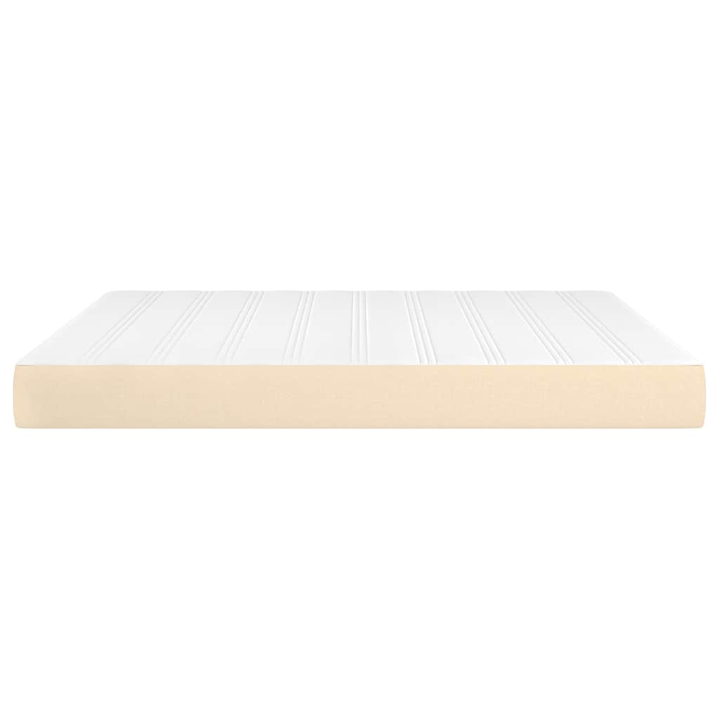 Matelas à ressorts ensachés mi-ferme Crème 160x200x20 cm