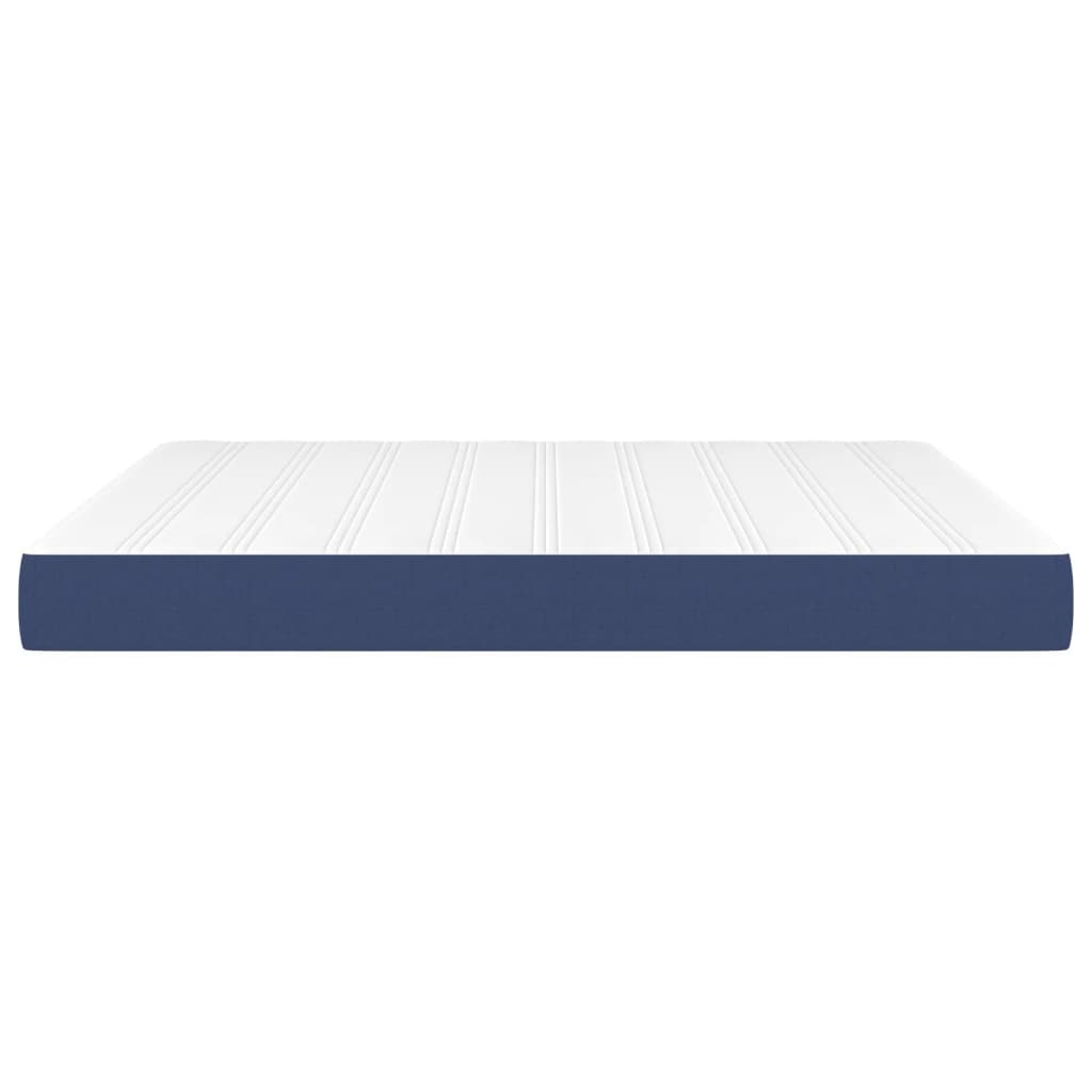 Matelas de lit à ressorts ensachés fermeté moyenne Bleu 160x200x20 cm Tissu - XIOS