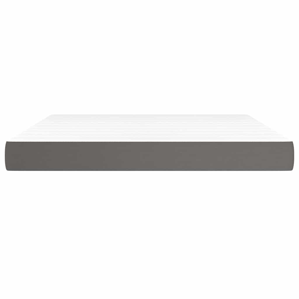 Matelas à ressorts ensachés mi-ferme gris 160x200x20cm