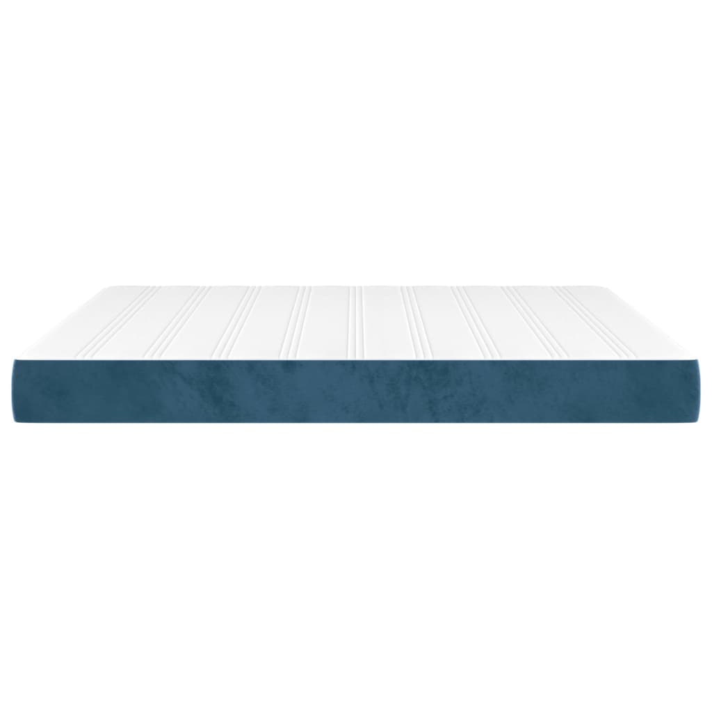 Matelas de lit à ressorts ensachés fermeté moyenne Bleu foncé 160x200x20 cm - XIOS