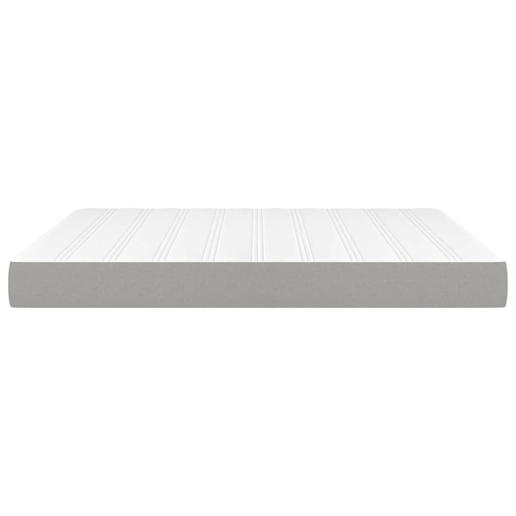 Matelas de lit à ressorts ensachés fermeté moyenne Gris clair 180x200x20 cm - XIOS
