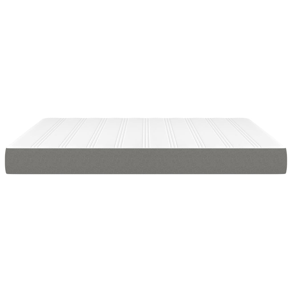 Matelas de lit à ressorts ensachés fermeté moyenne Gris foncé 180x200x20 cm - XIOS
