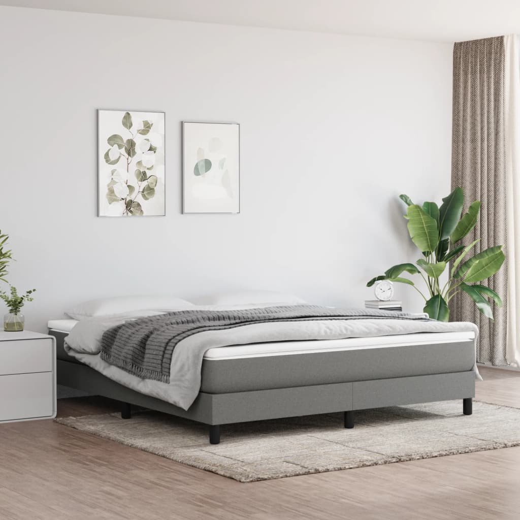 Matelas de lit à ressorts ensachés fermeté moyenne Gris foncé 180x200x20 cm - XIOS