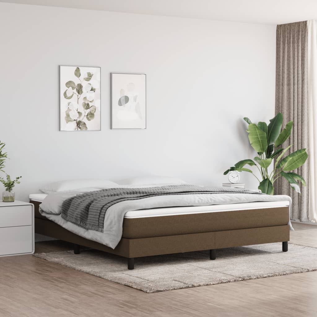 Matelas de lit à ressorts ensachés fermeté moyenne Marron foncé 180x200x20 cm - XIOS