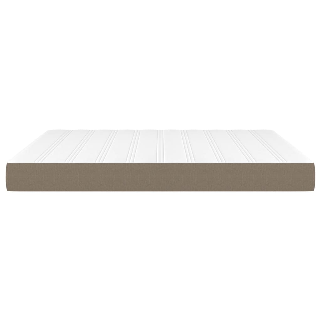 Matelas de lit à ressorts ensachés fermeté moyenne Taupe 180x200x20 cm Tissu - XIOS