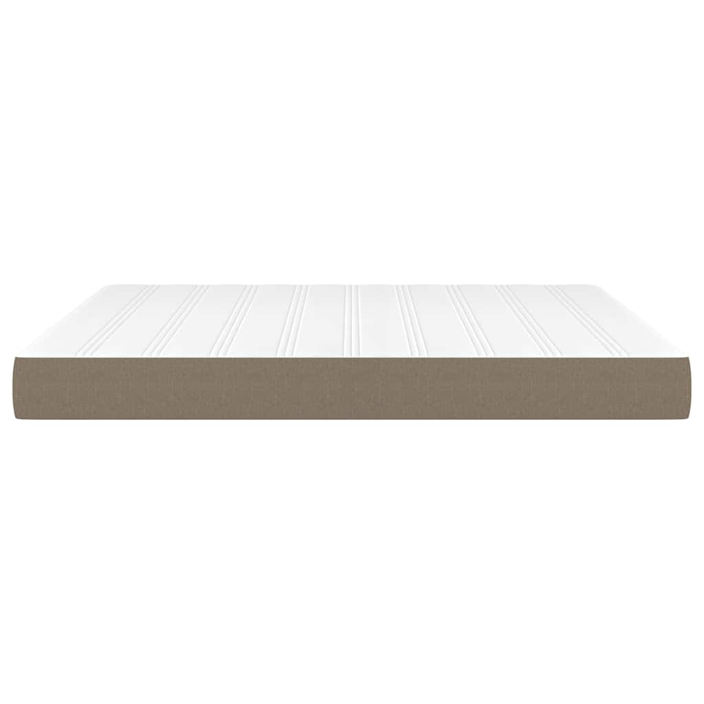 Matelas à ressorts ensachés mi-ferme Taupe 180x200x20 cm