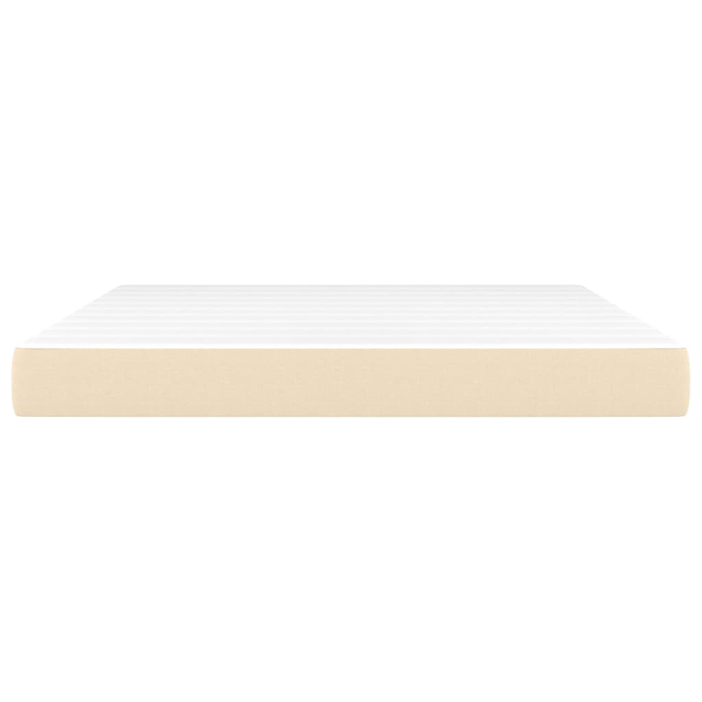 Matelas de lit à ressorts ensachés fermeté moyenne Crème 180x200x20 cm Tissu - XIOS